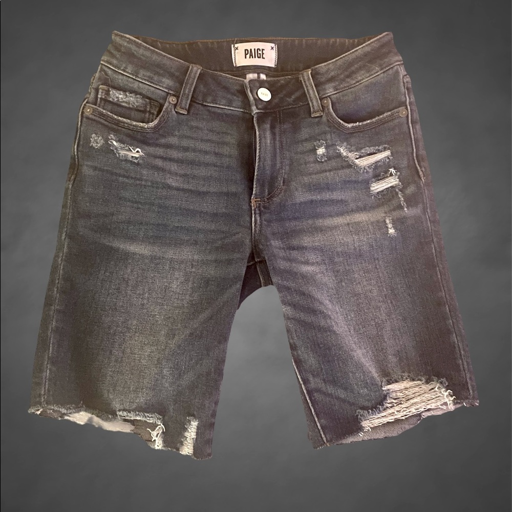 Paige Bermuda Distressed Jeans
